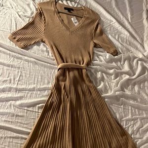 Ann Taylor Belted  Sweater Midi Dress - NEW